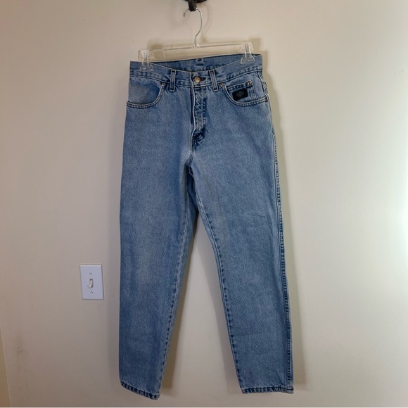 Vintage 2001 Harley-Davidson USA Made High Rise Mom Jeans 6P Light Wash - Picture 16 of 16